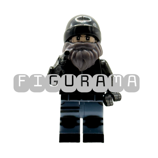 Retro Sci-fi - Stealth Sheriff with Helmet & Beard